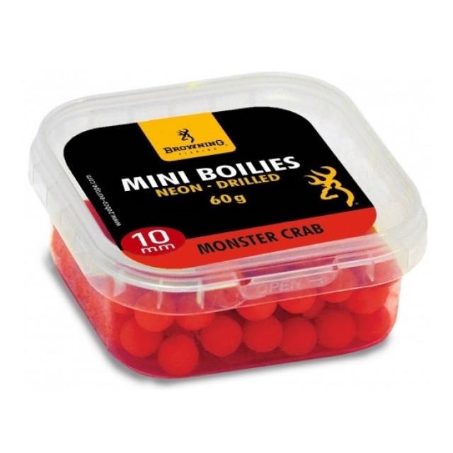 Mini Boilies Browning Neon Pre-drilled Red Monster Crab 10mm - 902153905005 Mini Boilies Browning Neon Pre-drilled Red Monster Crab 10mm - 902153905005