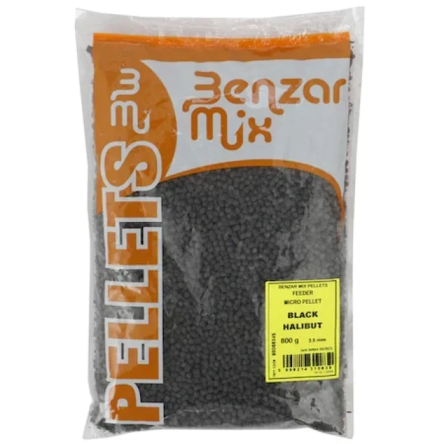 MICROPELETE BENZAR MIX FEEDER 3.5MM 800GR BLACK HALIBUT - 98066345 MICROPELETE BENZAR MIX FEEDER 3.5MM 800GR BLACK HALIBUT - 98066345
