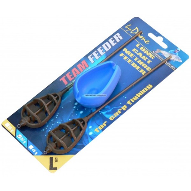 By Dome Set Momitor / matrita TEAM FEEDER Long Cast Method FeederL 45 g - 7340-245 By Dome Set Momitor / matrita TEAM FEEDER Long Cast Method FeederL 45 g - 7340-245