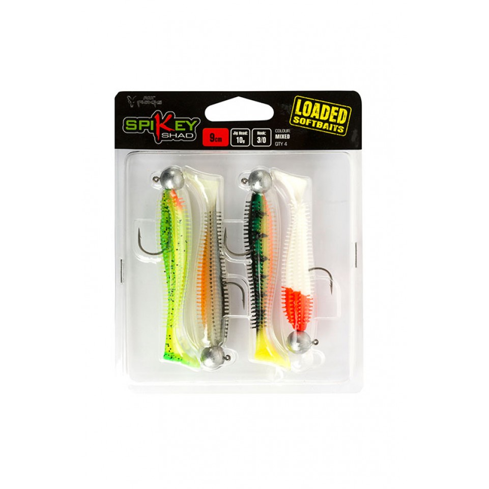 NALUCA FOX RAGE Spikey Loaded Mixed Colour 10g 3/0 - 9cm x4pcs - NSL1165 NALUCA FOX RAGE Spikey Loaded Mixed Colour 10g 3/0 - 9cm x4pcs - NSL1165