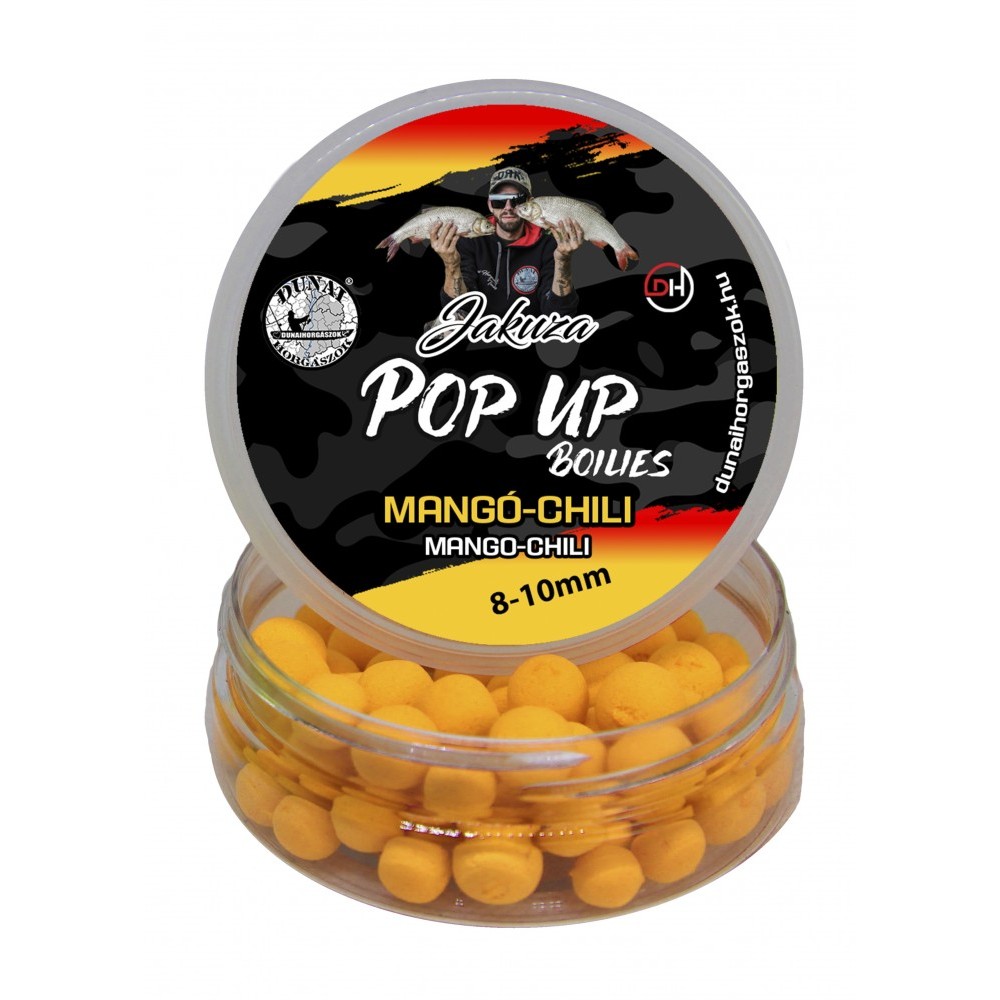 POP UP DUNAI HORGASZOK JAKUZA MANGO-CHILLI 8-10MM 14G - DHJPBMC8-10 POP UP DUNAI HORGASZOK JAKUZA MANGO-CHILLI 8-10MM 14G - DHJPBMC8-10