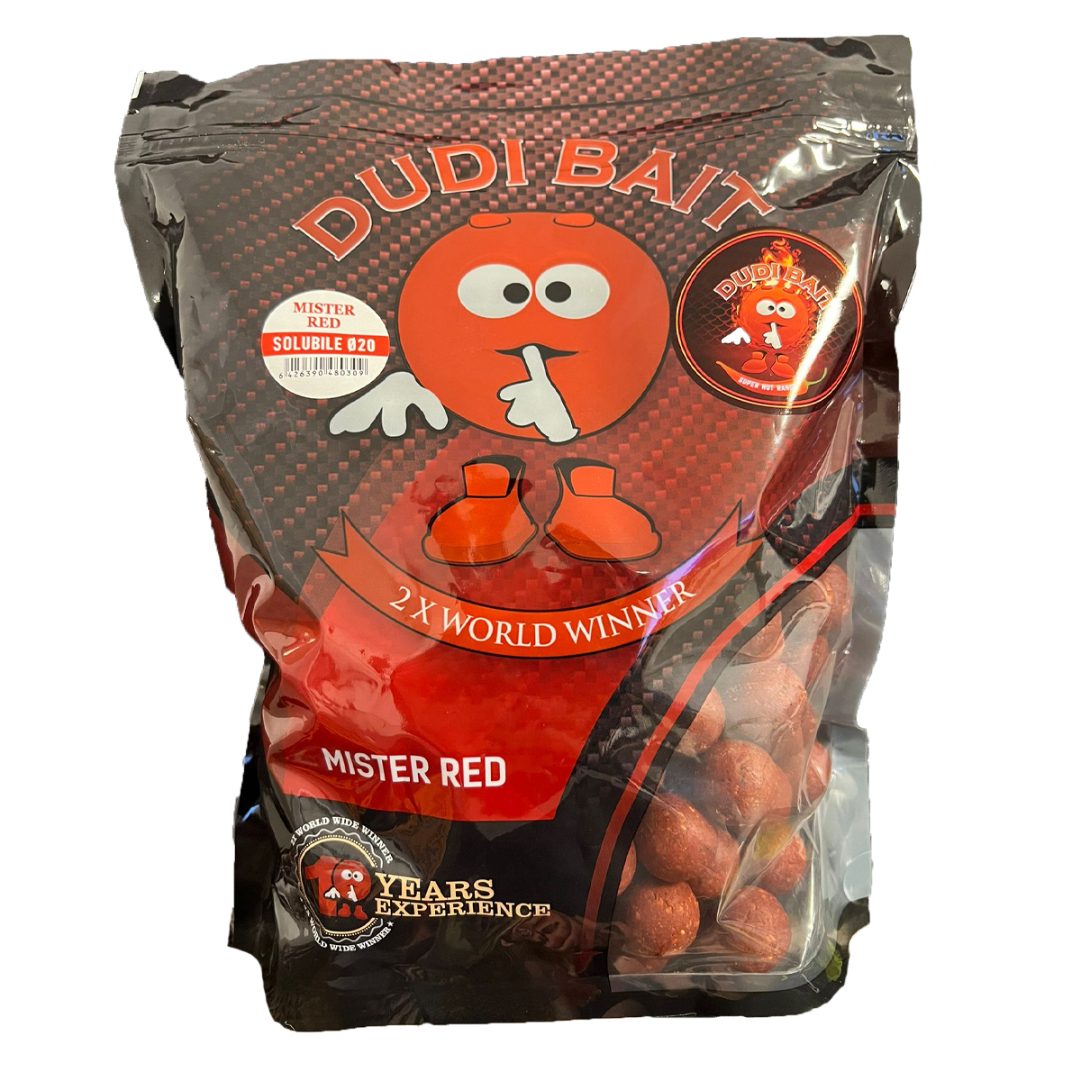 BOILIES SOLUBIL DUDI BAIT MISTER RED SUPER HOT 24MM,1KG - DUDI00012 BOILIES SOLUBIL DUDI BAIT MISTER RED SUPER HOT 24MM,1KG - DUDI00012