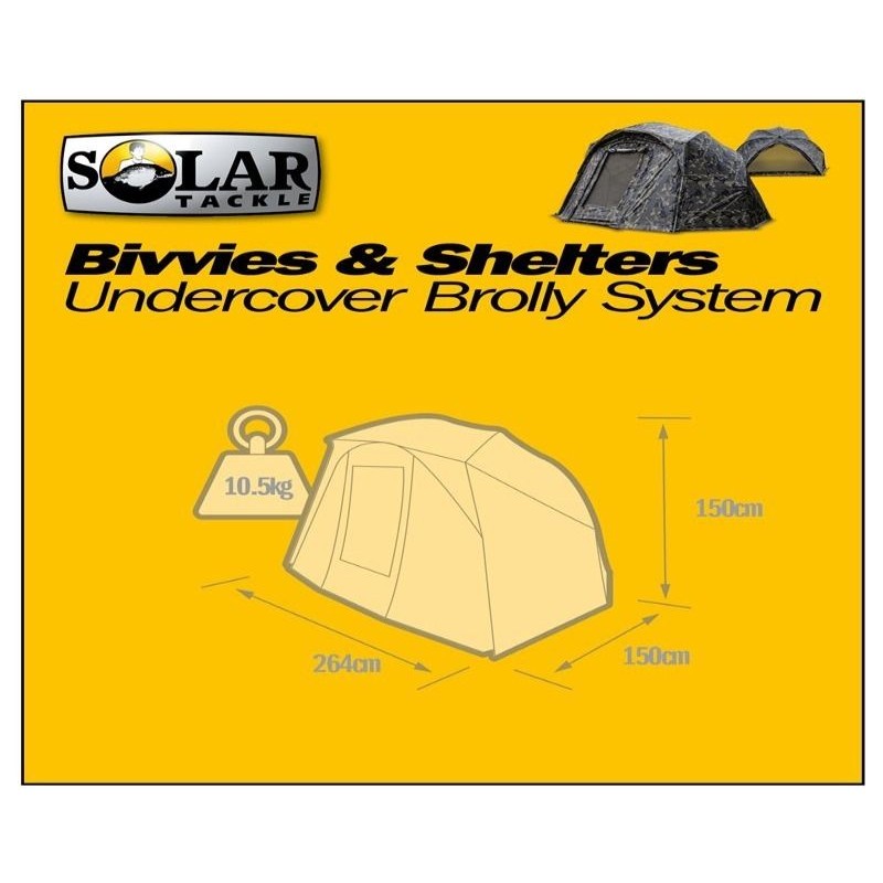 CORT TIP UMBRELA SOLAR UNDERCOVER CAMO BROLLY SYSTEM - CA01