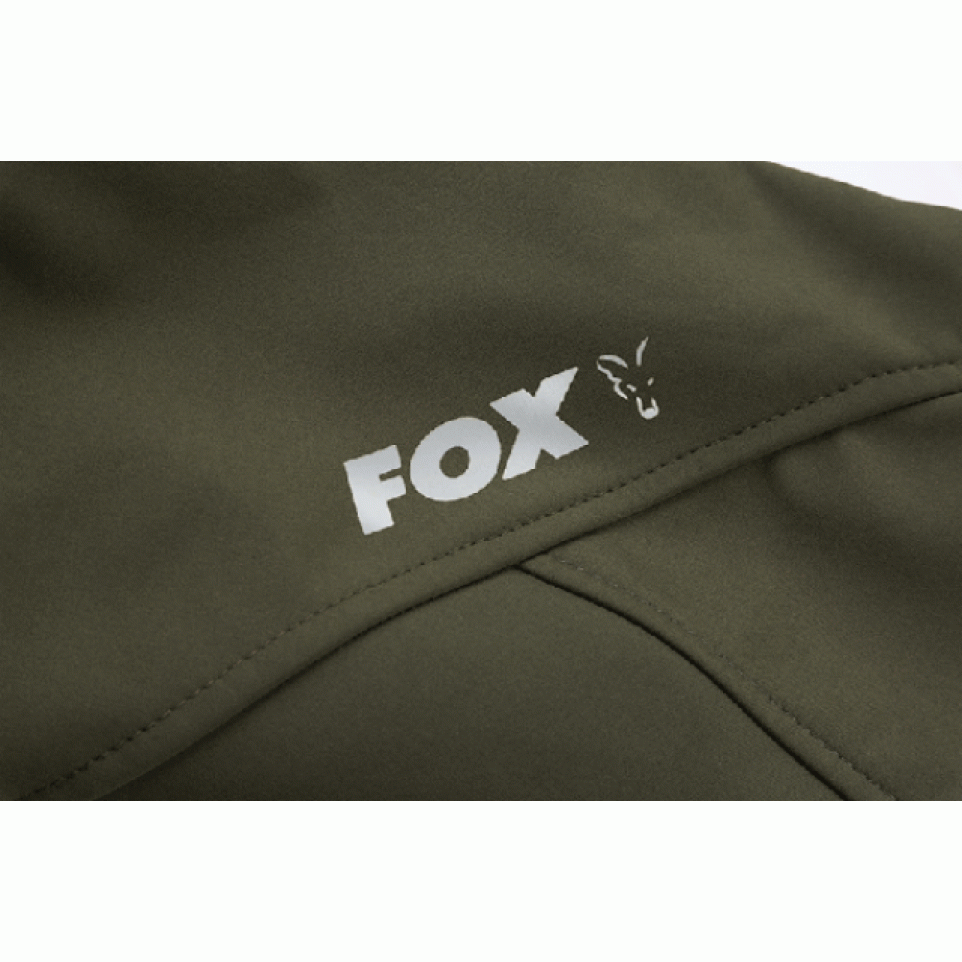 JACHETA  FOX COLLECTION GREEN & SILVER SHELL HOODIE-LARGE - CCL093