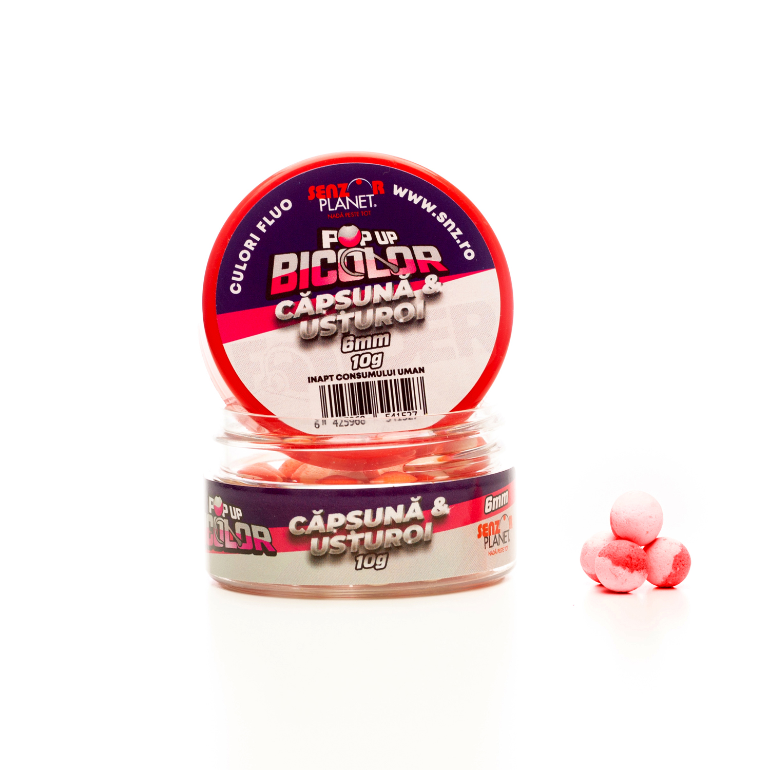 POP-UP SENZOR BICOLOR CAPSUNA & USTUROI (ALB-ROZ) 6mm 10g - SNZ99490 POP-UP SENZOR BICOLOR CAPSUNA & USTUROI (ALB-ROZ) 6mm 10g - SNZ99490