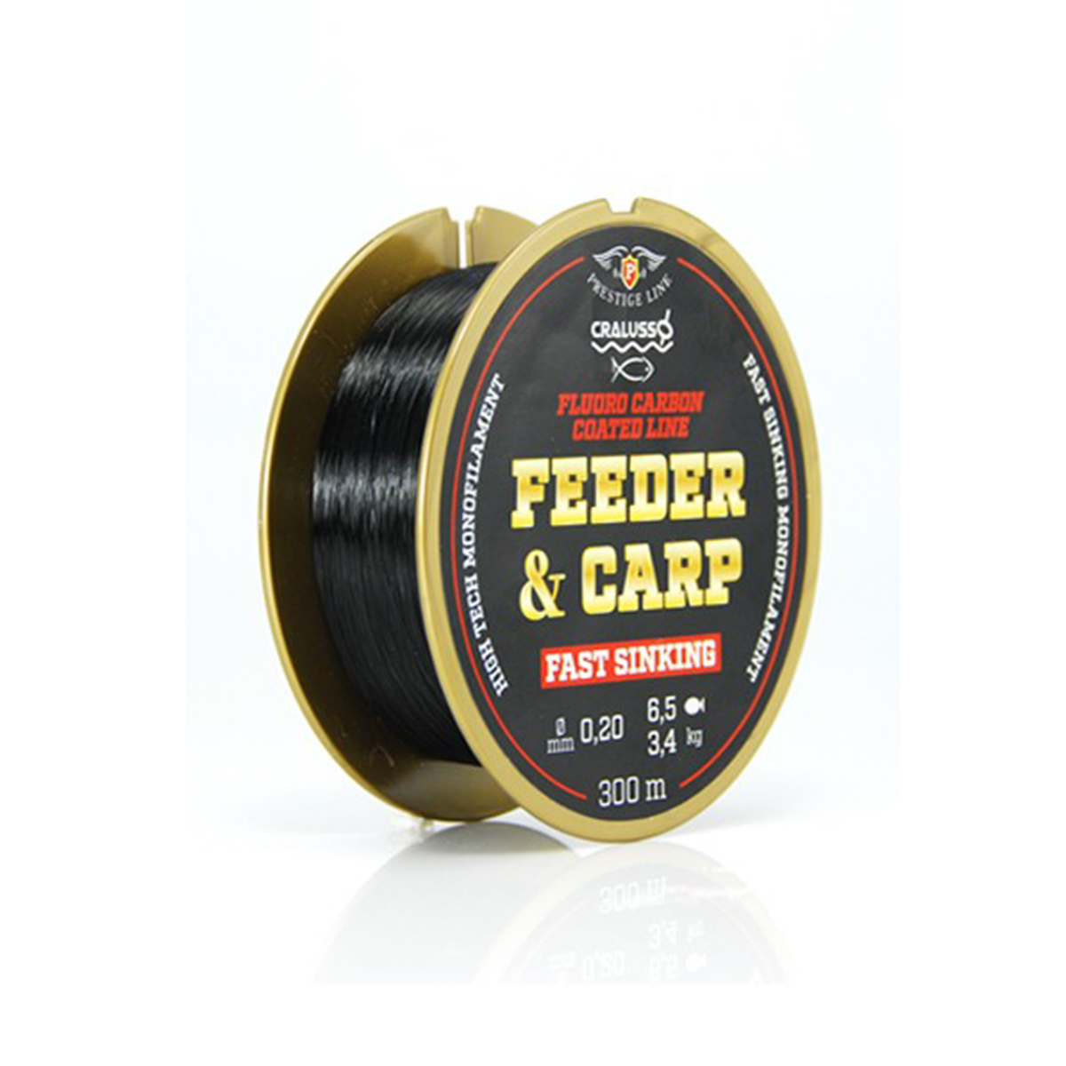 FIR MONOFILAMENT CRALUSSO FEEDER-CARP FLURO CARBON COATED 300 M, 0,25 MM, 5,1 KG - 33905325