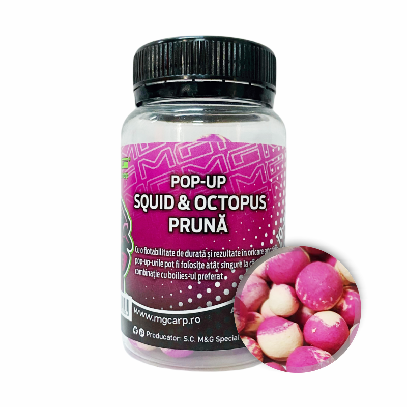 Pop-Up MG Special Carp Squid & Octopus Pruna 10-14mm / 35gr - MG0574 Pop-Up MG Special Carp Squid & Octopus Pruna 10-14mm / 35gr - MG0574