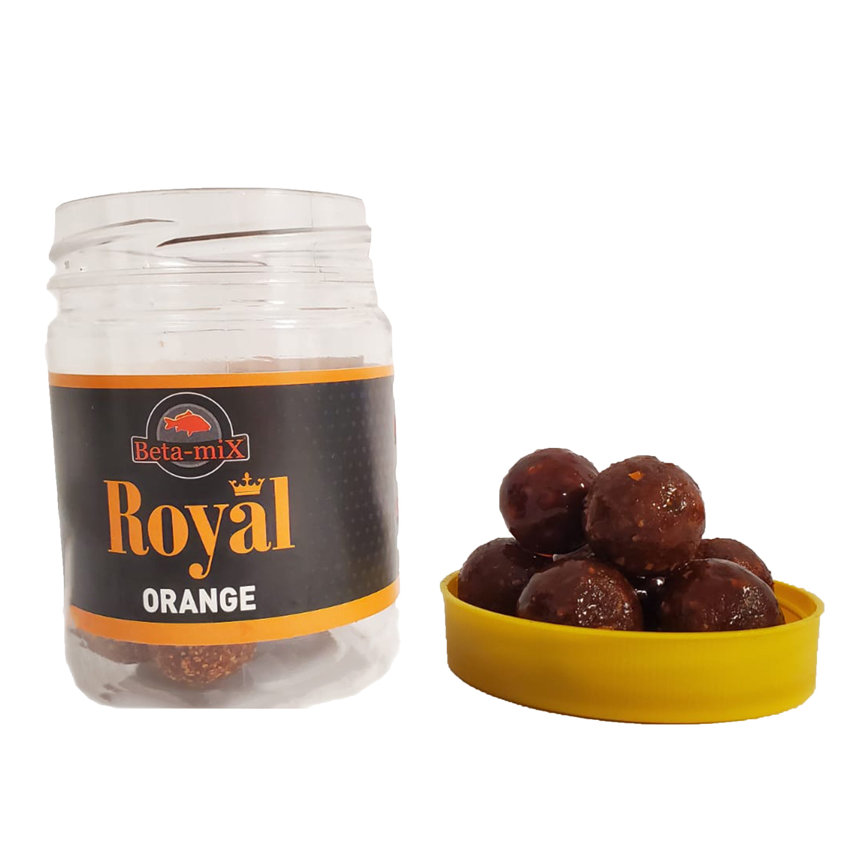 BOILIES DE CARLIG SOLUBIL DIPUIT BETAMIX ROYAL FRUIT ORANGE 20MM 200GR - BM1011 BOILIES DE CARLIG SOLUBIL DIPUIT BETAMIX ROYAL FRUIT ORANGE 20MM 200GR - BM1011