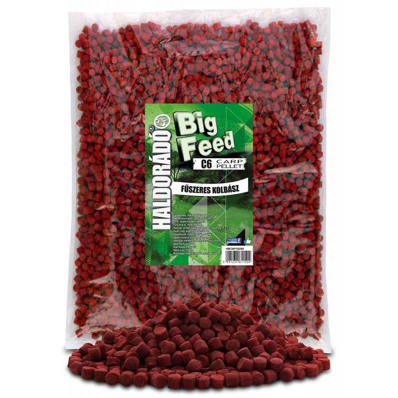 Pelete Haldorado Big Feed - C6 Pellet - Carnati Condimentat 2,5 kg - HBFC6P-FS2500 Pelete Haldorado Big Feed - C6 Pellet - Carnati Condimentat 2,5 kg - HBFC6P-FS2500