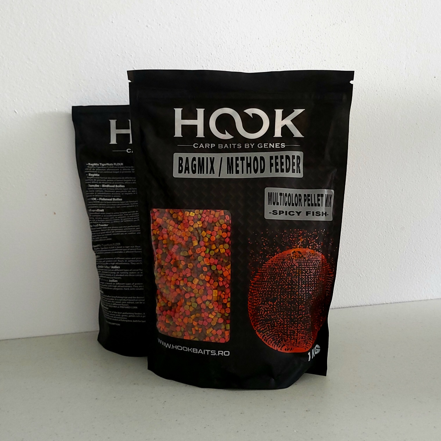 MULTICOLOR PELLET MIX HOOK BAITS - SPICY FISH, 4 MM, 1 KG - H4323