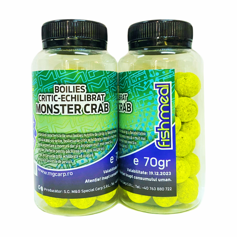 Boilies Fishmeal Critic Echilibrat MG Special Carp Monster Crab 15mm / 70gr - MG2002 Boilies Fishmeal Critic Echilibrat MG Special Carp Monster Crab 15mm / 70gr - MG2002