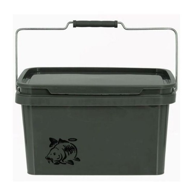 Galeata NGT Patrata cu Capac   5 L cu maner metalic - NGT-FO-BUCKET-SQU-5L