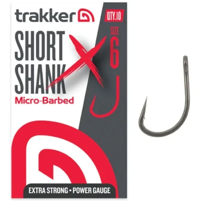 Trakker Short Shank XS Hooks Size 2 (Micro Barbed) - 227150