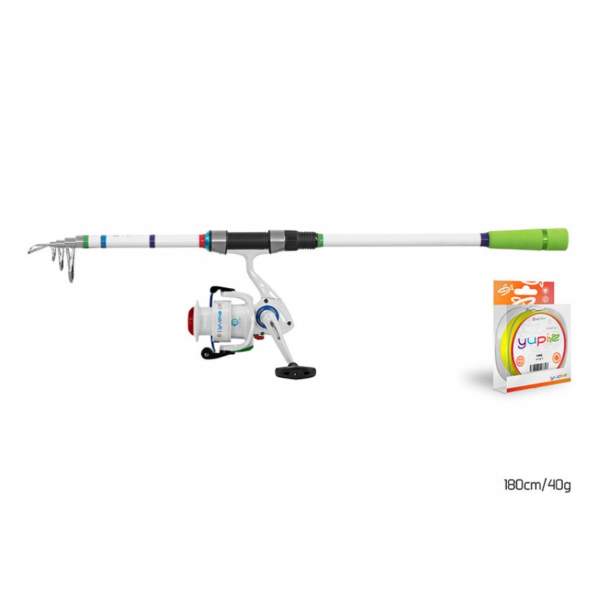 Set pentru copii Delphin YUPIE - (lanseta+mulineta+fir) 180 cm - 101004203 Set pentru copii Delphin YUPIE - (lanseta+mulineta+fir) 180 cm - 101004203