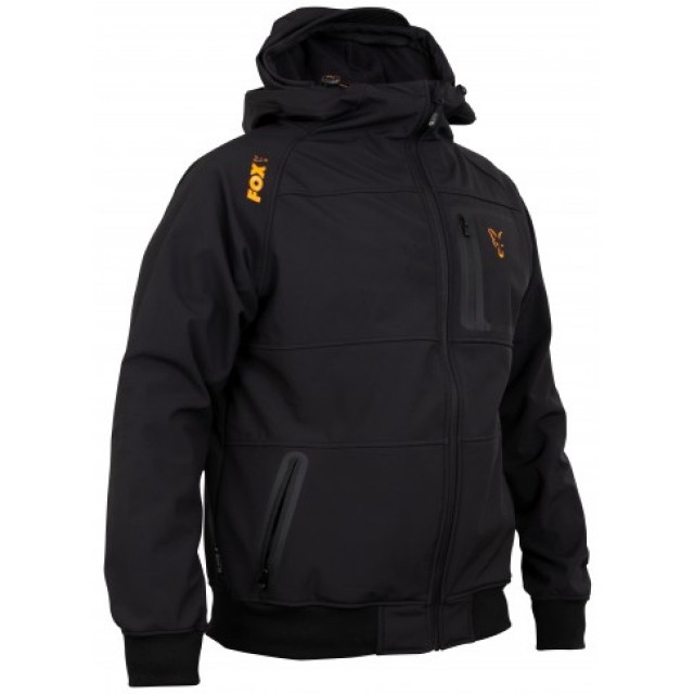 JACHETA FOX SOFTSHELL COLLECTION ORANGE & BLACK SHELL HOODIE-SMALL - CCL085 JACHETA FOX SOFTSHELL COLLECTION ORANGE & BLACK SHELL HOODIE-SMALL - CCL085