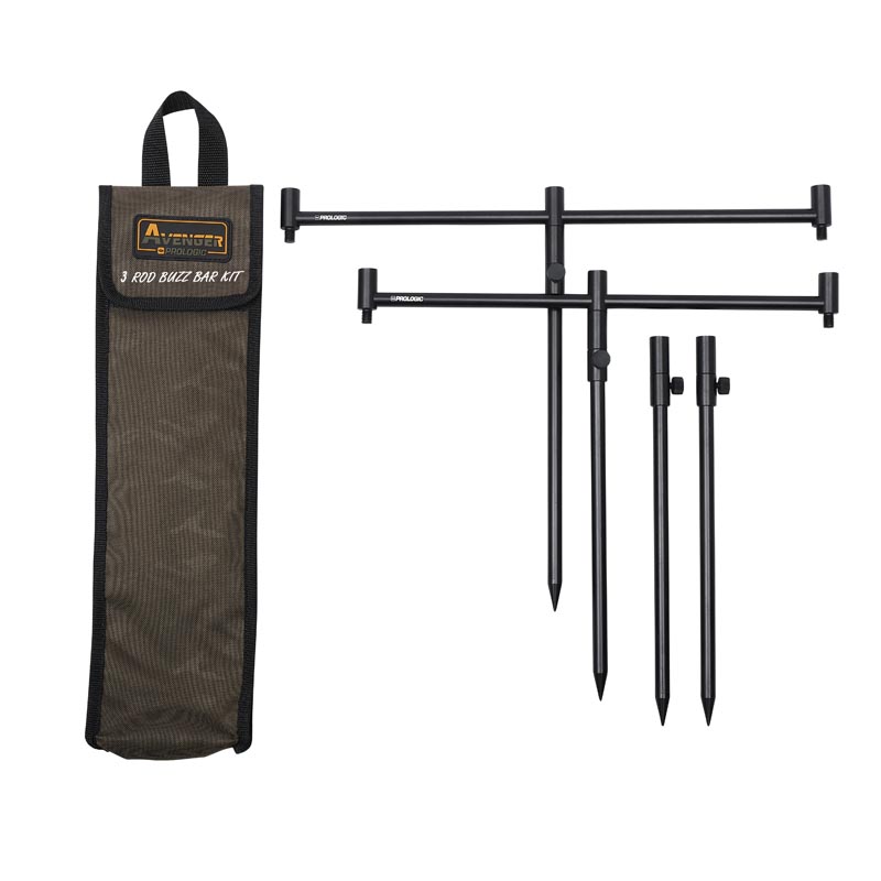SET BUZZ BAR + PICHETI PROLOGIC AVENGER 3 POSTURI + HUSA DE TRANSPORT - A6.PRO.65023 SET BUZZ BAR + PICHETI PROLOGIC AVENGER 3 POSTURI + HUSA DE TRANSPORT - A6.PRO.65023