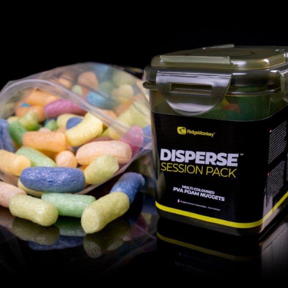 Ridgemonkey Disperse Foam Nuggets – Session Pack / Refill For Carp Fishing, PVA Nuggets, Multi-Coloured