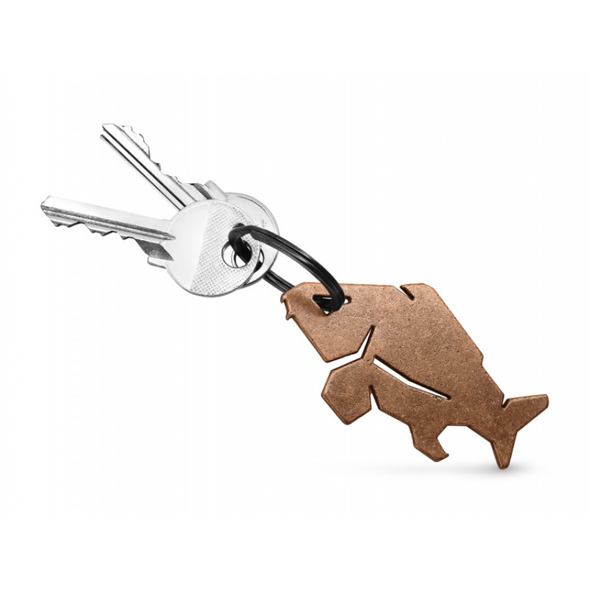 Breloc cu deschizator de sticle Delphin CARPENER bronz 6,8x3,8cm - 101004736 Breloc cu deschizator de sticle Delphin CARPENER bronz 6,8x3,8cm - 101004736