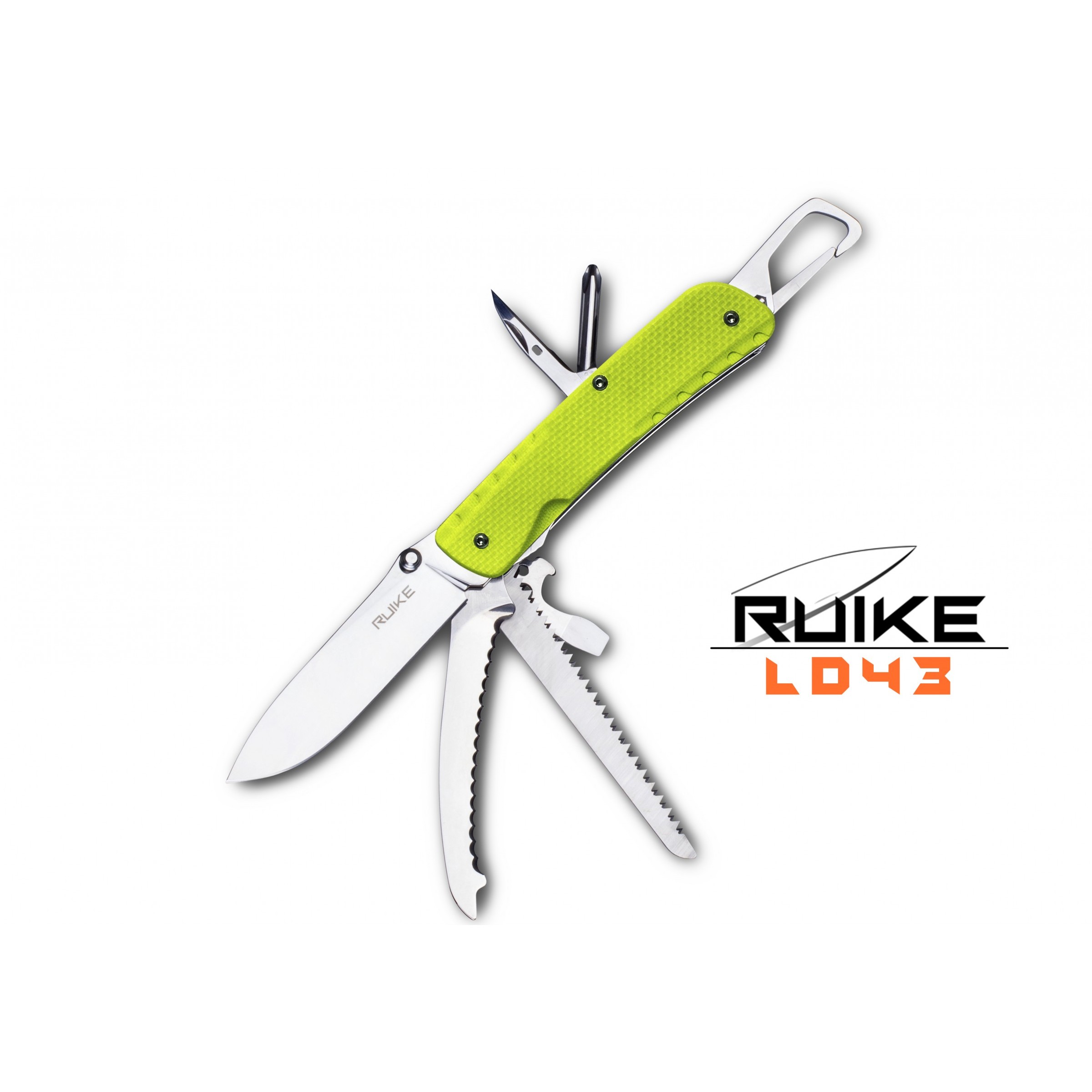  - LD43 - Cutit multifunctional - 15 functii - Verde - LD43