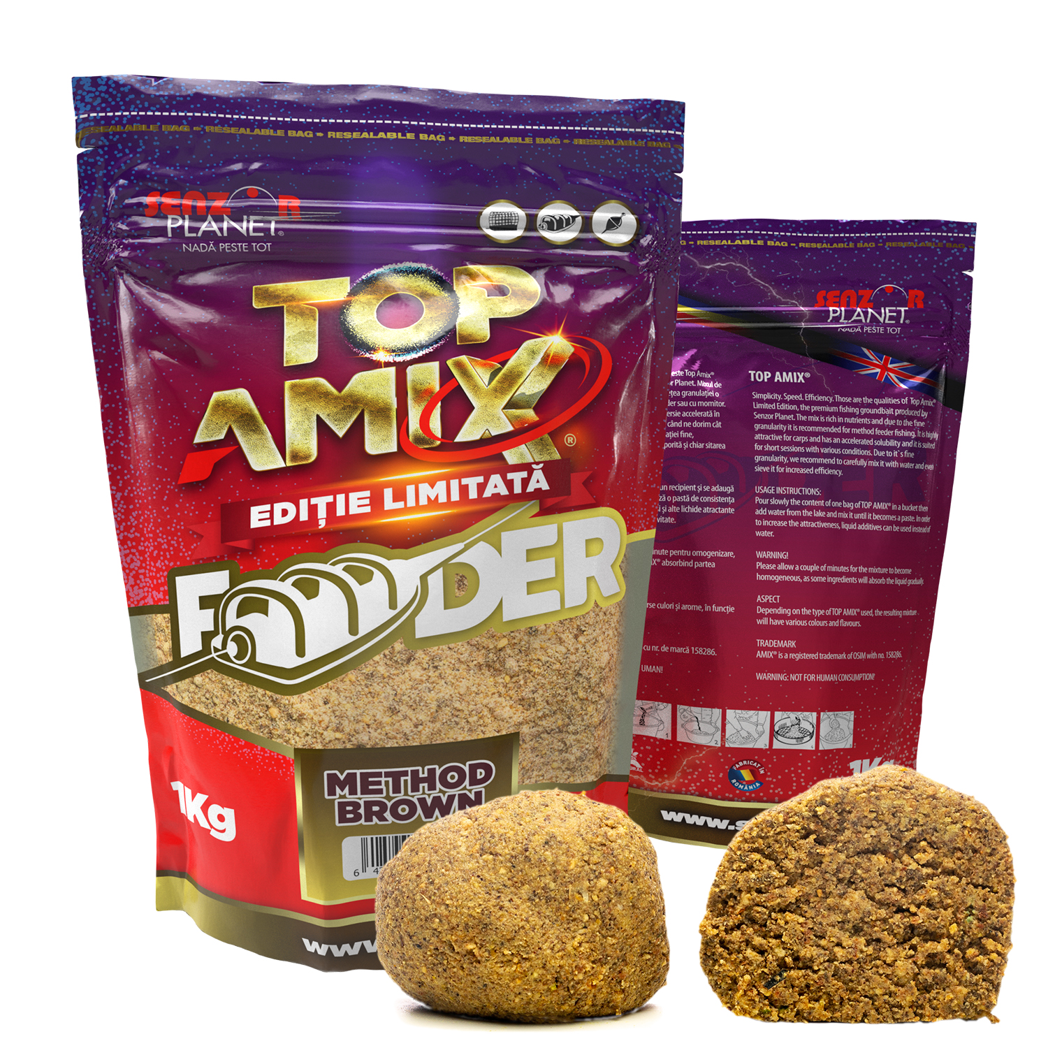 NADA SENZOR TOP AMIX METHOD BROWN (TIGERNUTS & PROTEINA LACTICA) 1kg - SNZ99512 NADA SENZOR TOP AMIX METHOD BROWN (TIGERNUTS & PROTEINA LACTICA) 1kg - SNZ99512