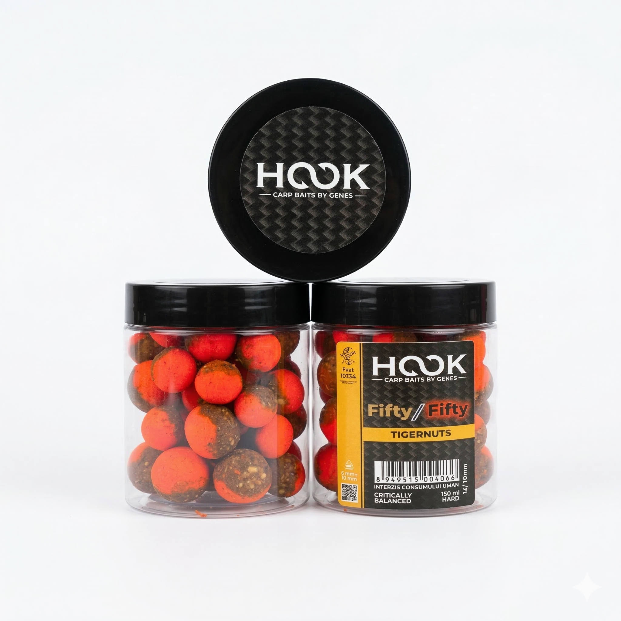 Boilies critic echilibrat FIFTY-FIFTY HOOK BAITS - TIGERNUTS - 16/ 20 mm - H4736