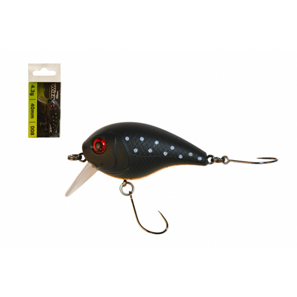 VOBLER WIZARD CHUBBY CRANK 4 cm 4,3 g Black - 82751108 VOBLER WIZARD CHUBBY CRANK 4 cm 4,3 g Black - 82751108