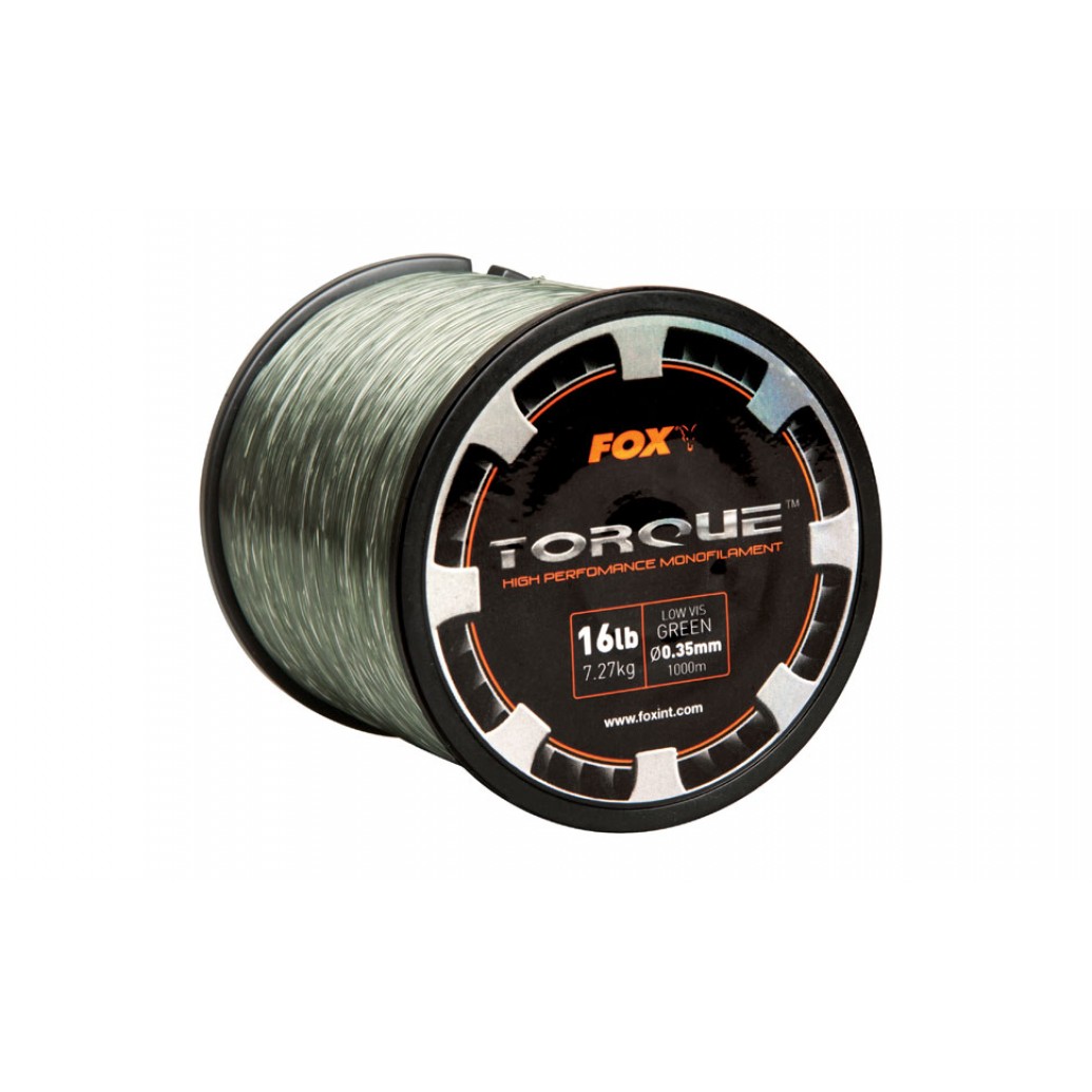 Fir Monofilament FOX Torque Carp Line Low Vis Green,0.35mm/16lbs/7.27kg 1000m - CML147
