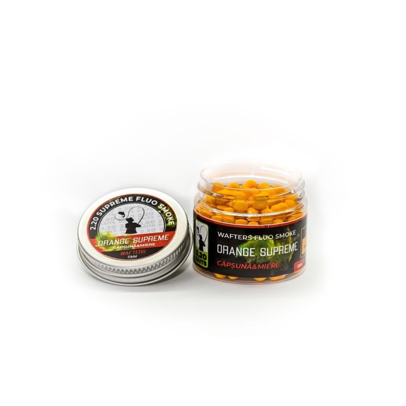 WAFTER 2.20BAITS SUPREME FLUO SMOKE MIERE-CAPSUNA,6MM,50ML - BAITS028 WAFTER 2.20BAITS SUPREME FLUO SMOKE MIERE-CAPSUNA,6MM,50ML - BAITS028