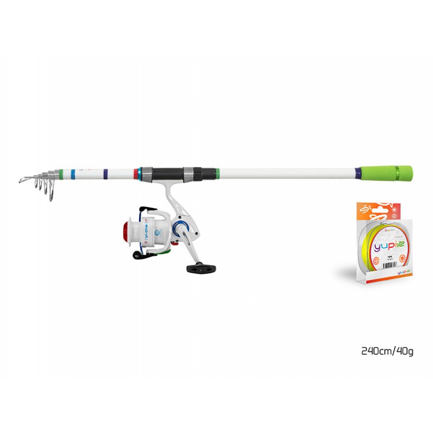 Set pentru copii Delphin YUPIE (lanseta+mulineta+fir) 240 cm - 101004204 Set pentru copii Delphin YUPIE (lanseta+mulineta+fir) 240 cm - 101004204