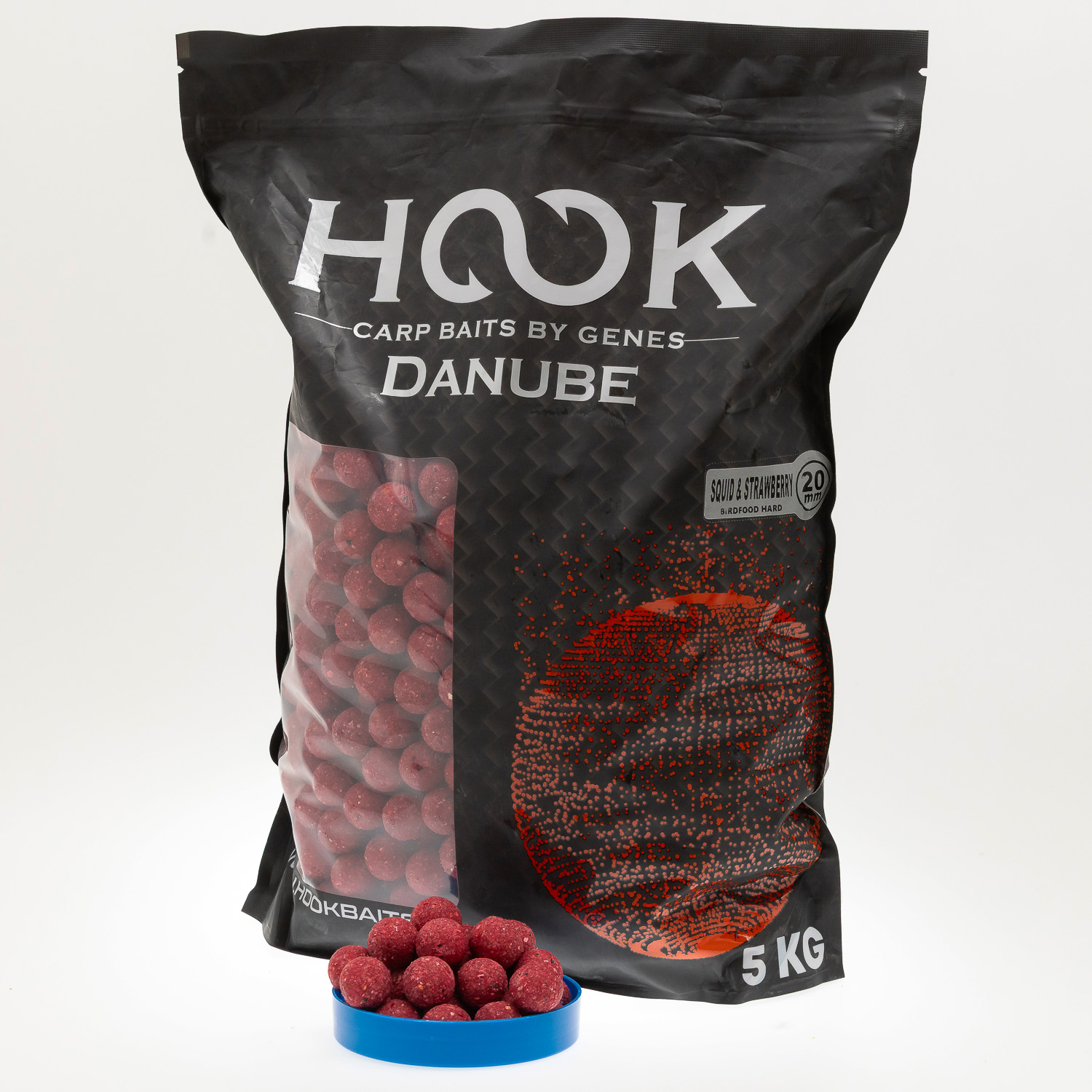 BOILIES HOOK BAITS BF SEMISOLUBIL - SQUID & STRAWBERRY, 20 MM, 5 KG - H1308
