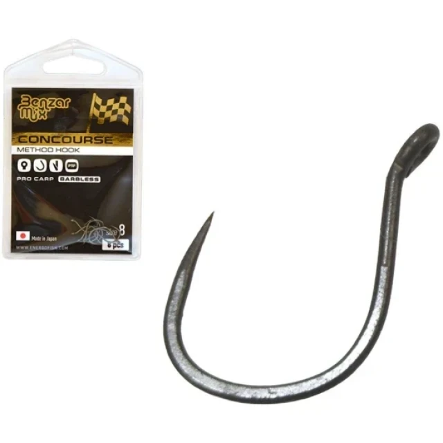 CARLIG BENZAR CONCOURSE METHOD PRO CARP BARBLESS, NR. 10, 8 BUC/ PLIC - 43466610