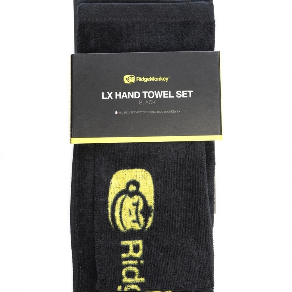 PROSOP RIDGE MONKEY HAND TOWEL SET BLACK - RM134
