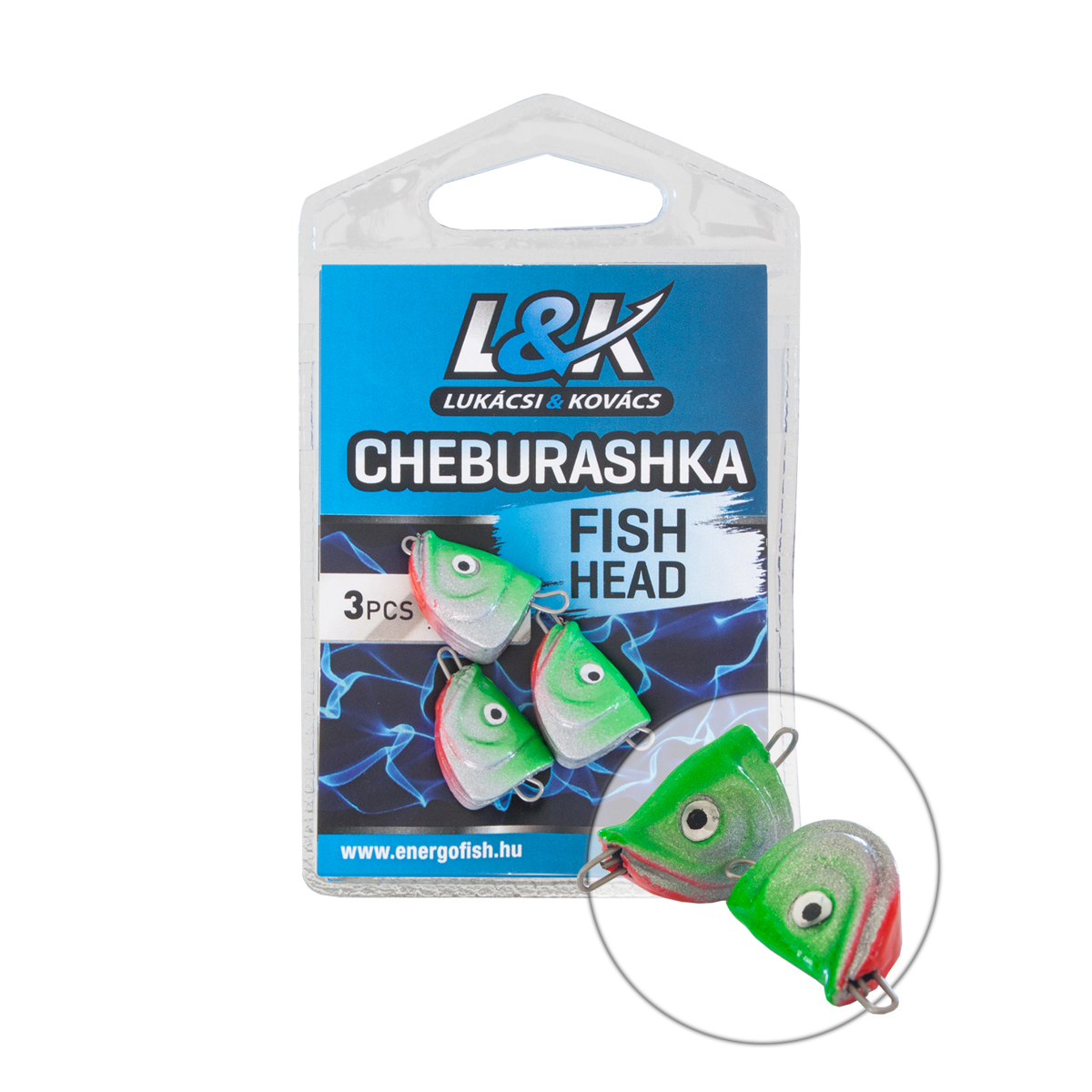 CHEBURASHKA L&K  FISH HEAD 8g 3buc/plic - 59012508