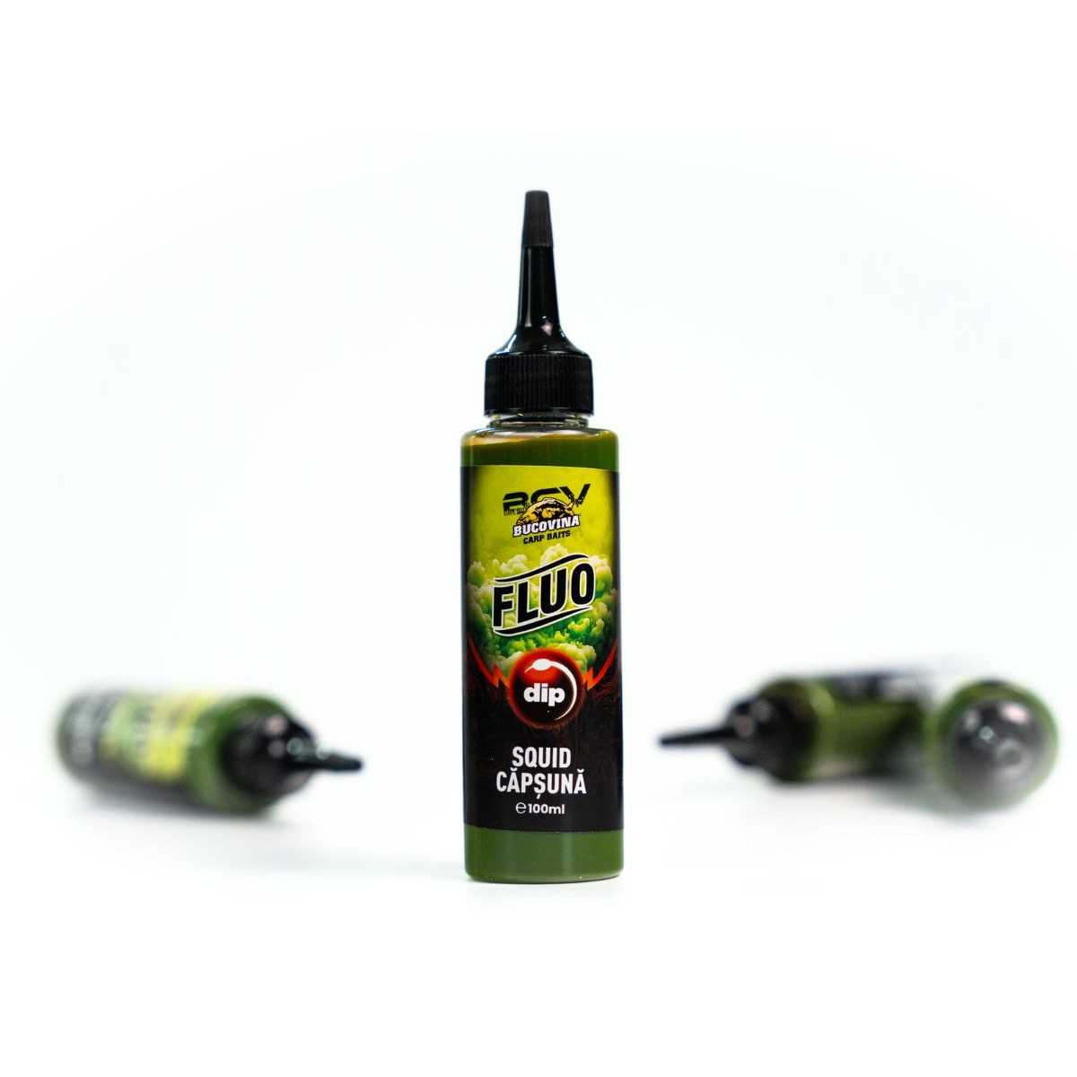 Bucovina Fluo Dip Squid Capsuna 100ml - BC169