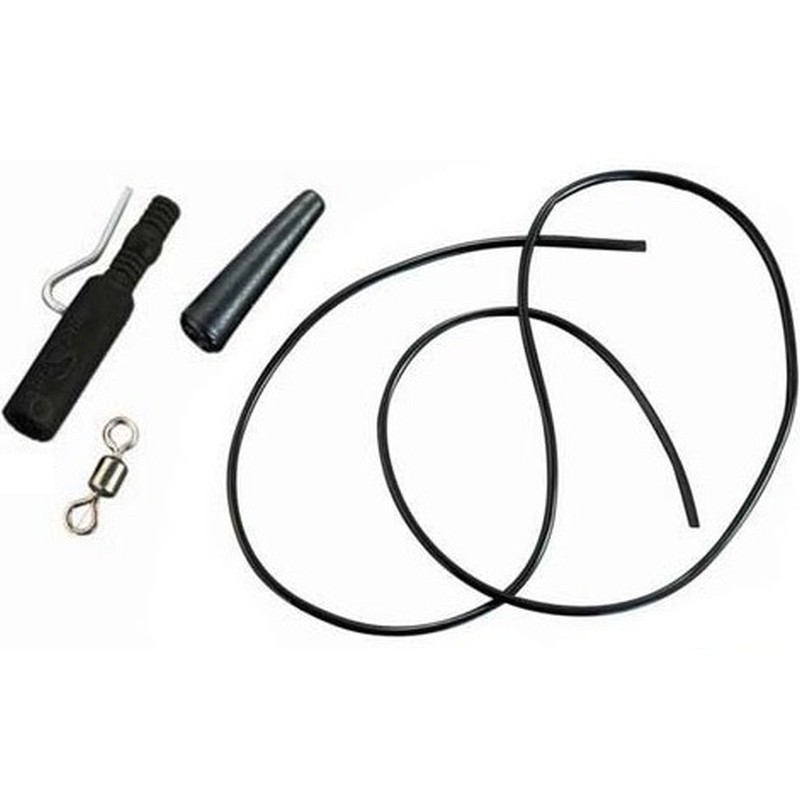 Set rig negru (3 clipsuri metalice + 3 conuri + 3 vartejuri nr8 + 3 tuburi PVC) - 851000361 Set rig negru (3 clipsuri metalice + 3 conuri + 3 vartejuri nr8 + 3 tuburi PVC) - 851000361