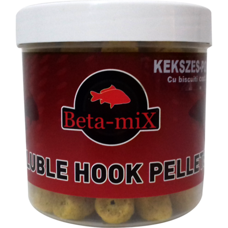 PELETI BETAMIX SOLUBILI PENTRU CARLIG BISCUITI 10MM 300ML - BM214 PELETI BETAMIX SOLUBILI PENTRU CARLIG BISCUITI 10MM 300ML - BM214