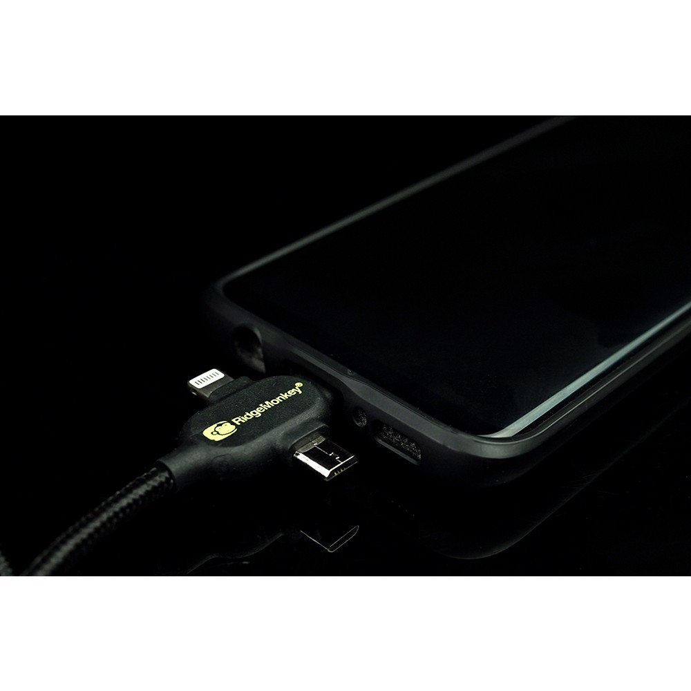 Cablu USB multifunctional RIDGE MONKEY VAULT USB-A to Multi Out Cable 2m - RM195