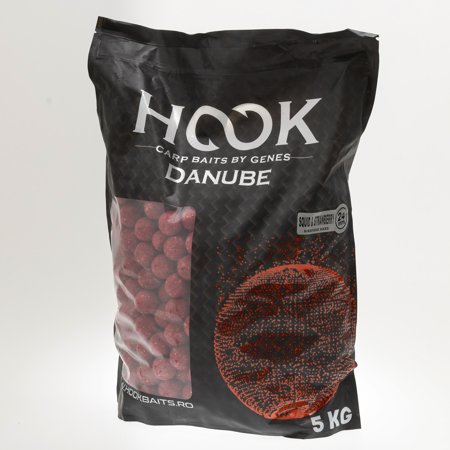 BOILIES HOOK BAITS BF SEMISOLUBIL - SQUID & STRAWBERRY, 24 MM, 5 KG - H1377