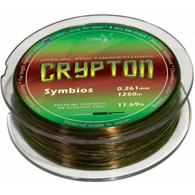Fir Monofilament Katran Fishing Line Crypton Symbios 0.261mm / 11.69lb / 5.30kg / 1250m - 214127