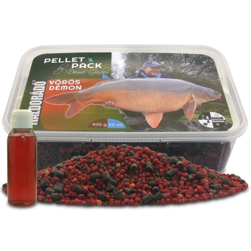 Nada Haldorado Pellet Pack By Dome Gabor - Demonul Rosu 400g+50ml - HD22111 Nada Haldorado Pellet Pack By Dome Gabor - Demonul Rosu 400g+50ml - HD22111