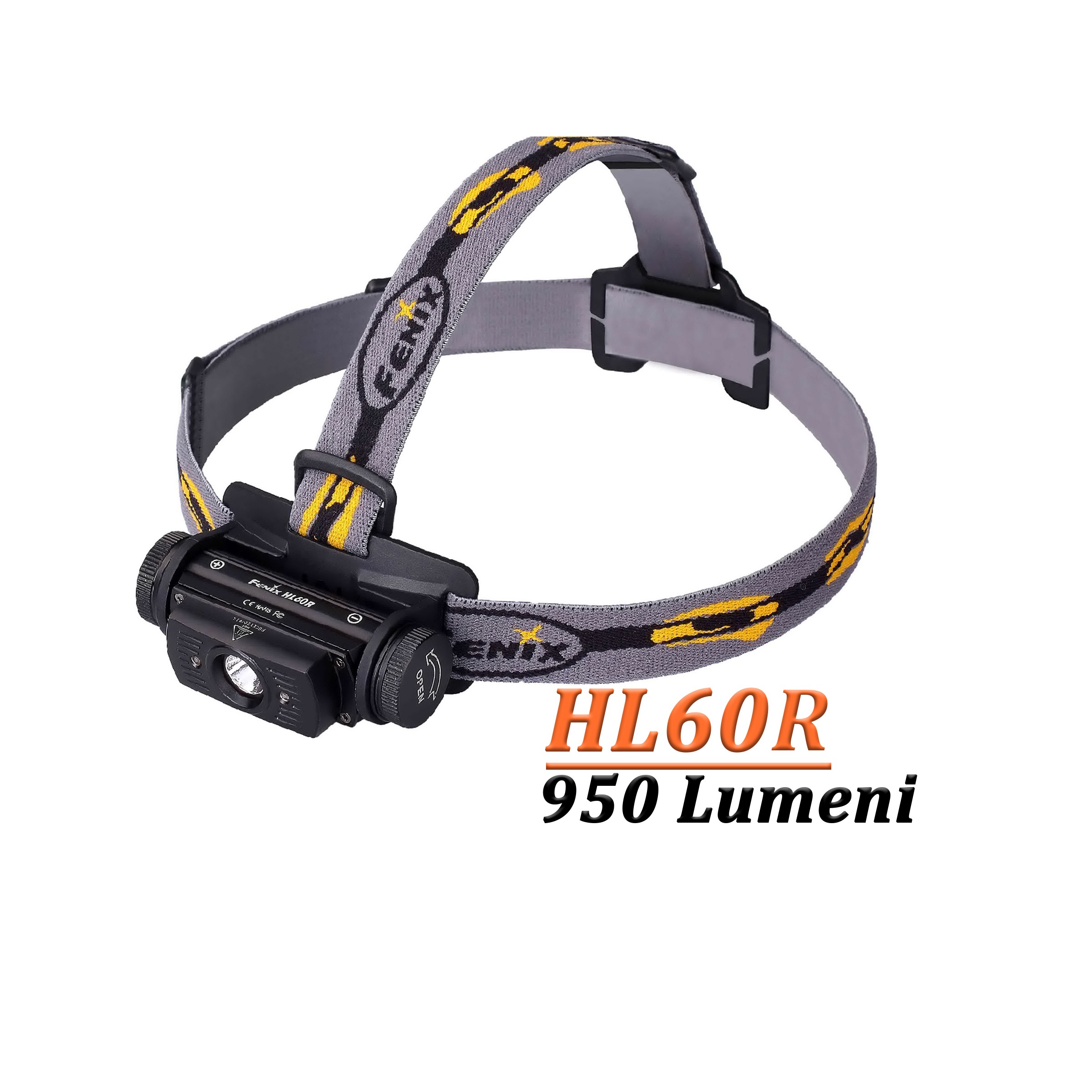Fenix HL60R - Lanterna Frontala Reincarcabila - 950 Lumeni - 116 Metri - Negru - ADV-270 Fenix HL60R - Lanterna Frontala Reincarcabila - 950 Lumeni - 116 Metri - Negru - ADV-270