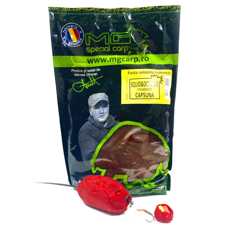 PASTA SOLUBILA MG SPECIAL CARP FISHMEAL SQUID&OCTOPUS STRAWBERRY 1KG - MG212