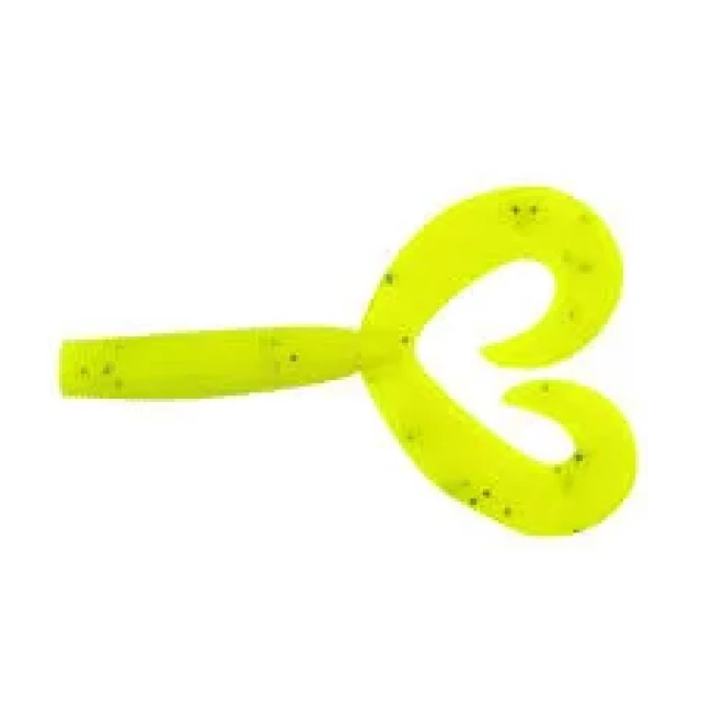 NALUCA  RAPTURE TWIN GRUB, CHARTREUSE, 9CM - 188-02-266