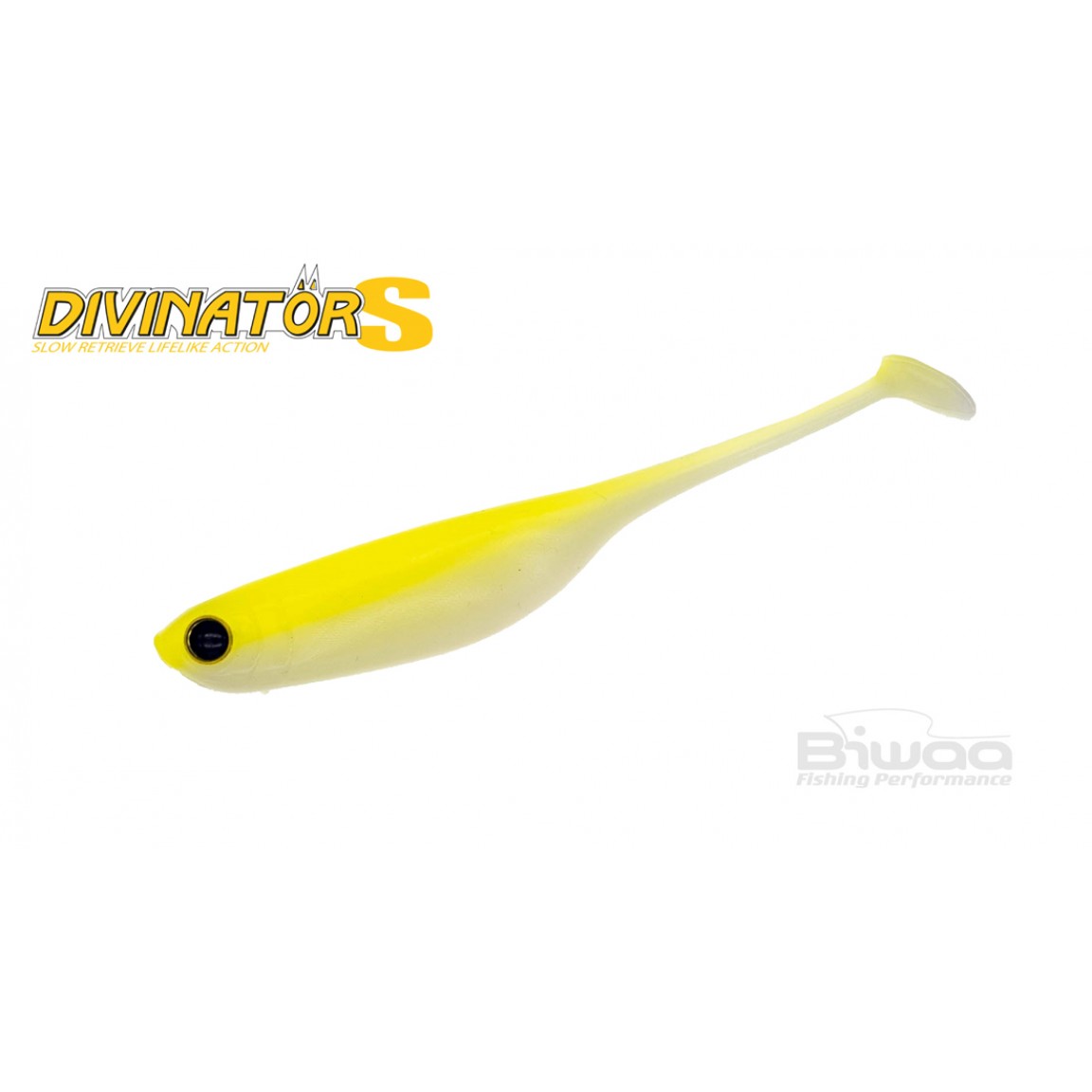 SHAD DIVINATOR BIWAA S EVO 4" 10cm 332 Lemon Chart Back White,4buc/plic - B001927 SHAD DIVINATOR BIWAA S EVO 4" 10cm 332 Lemon Chart Back White,4buc/plic - B001927