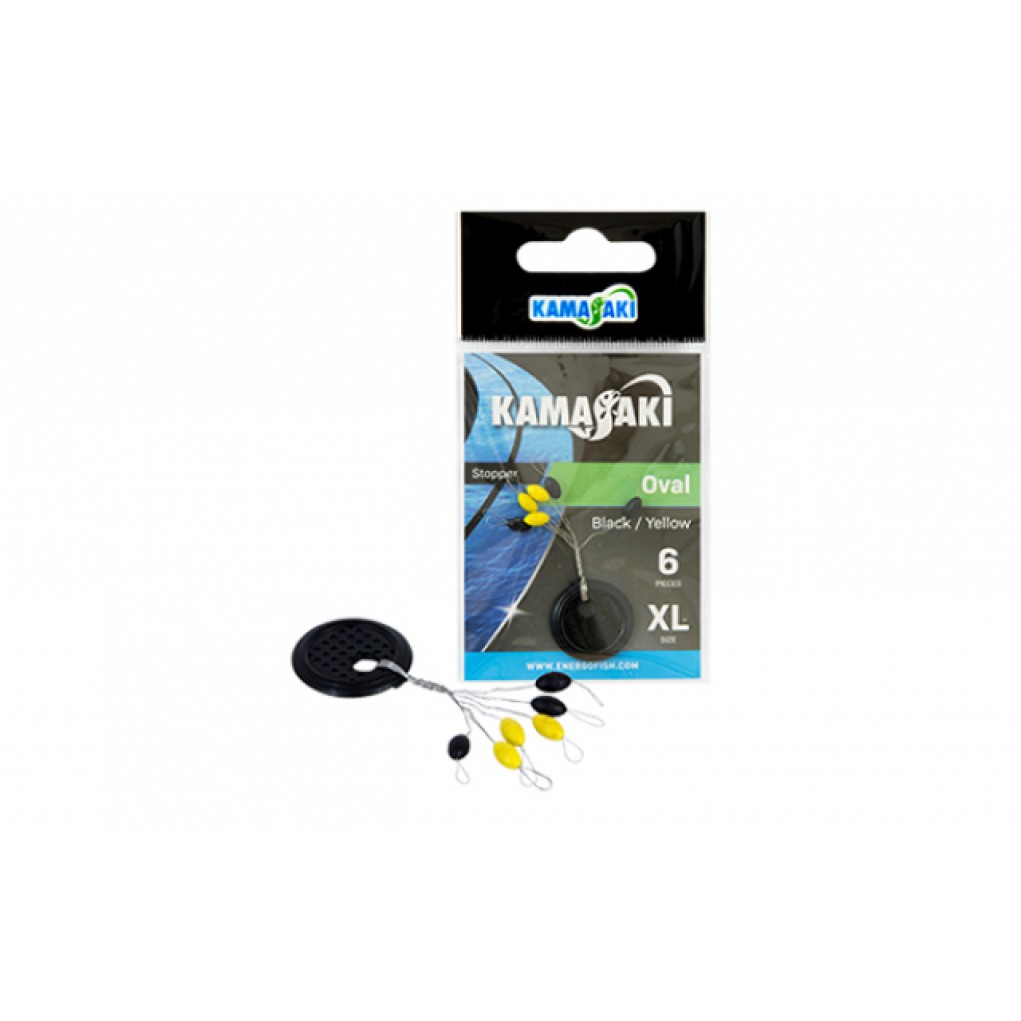 Opritor Kamasaki Oval Gs Negru/ galben M - 79006302