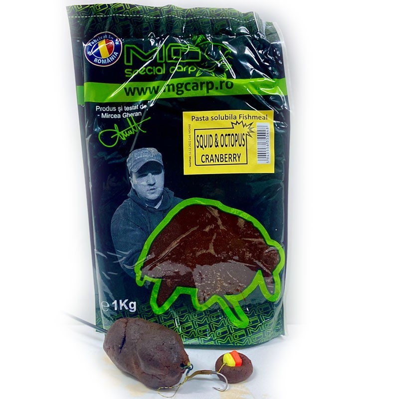 PASTA SOLUBILA MG SPECIAL CARP FISHMEAL SQUID&OCTOPUS CRANBERRY 1KG - MG448 PASTA SOLUBILA MG SPECIAL CARP FISHMEAL SQUID&OCTOPUS CRANBERRY 1KG - MG448