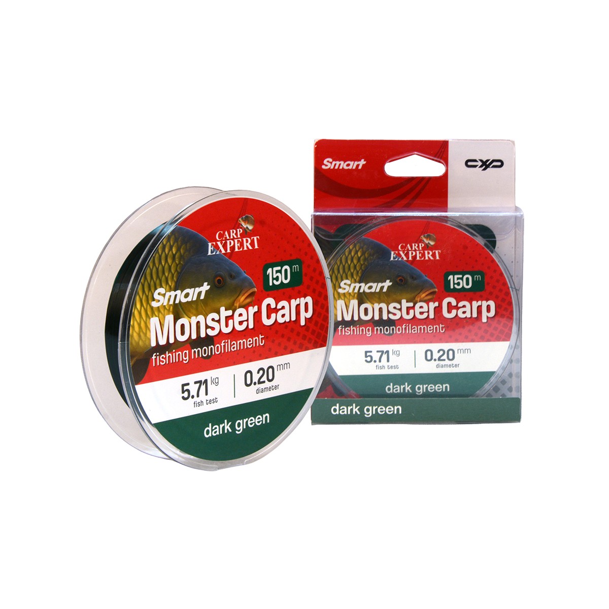 FIR MONOFILAMENT CARP EXPERT SMART MONSTER CARP DARK GREEN 300 M, 0,40 MM, 21,33 KG - 30106340