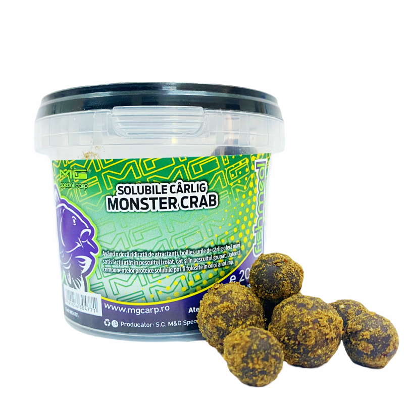 Boilies Solubil De Carlig MG Special Carp Monster Crab 15-20mm / 200gr - MG4771 Boilies Solubil De Carlig MG Special Carp Monster Crab 15-20mm / 200gr - MG4771
