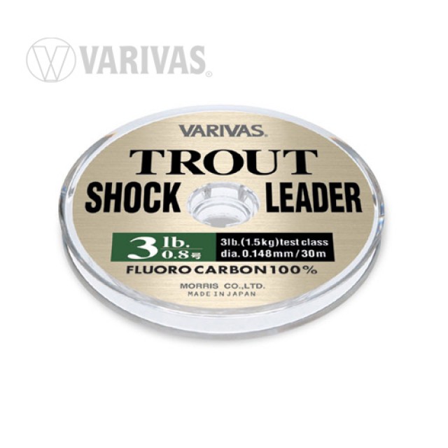 FIR VARIVAS TROUT SHOCKLEADER FLUOROCARBON 30m 0.128mm 2.5lb - V359025 FIR VARIVAS TROUT SHOCKLEADER FLUOROCARBON 30m 0.128mm 2.5lb - V359025