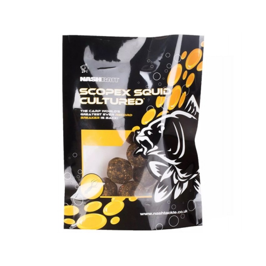 BOILIES DE CARLIG NASH SCOPEX SQUID CULTURED BOTTOM 15mm/25buc - B6862 BOILIES DE CARLIG NASH SCOPEX SQUID CULTURED BOTTOM 15mm/25buc - B6862